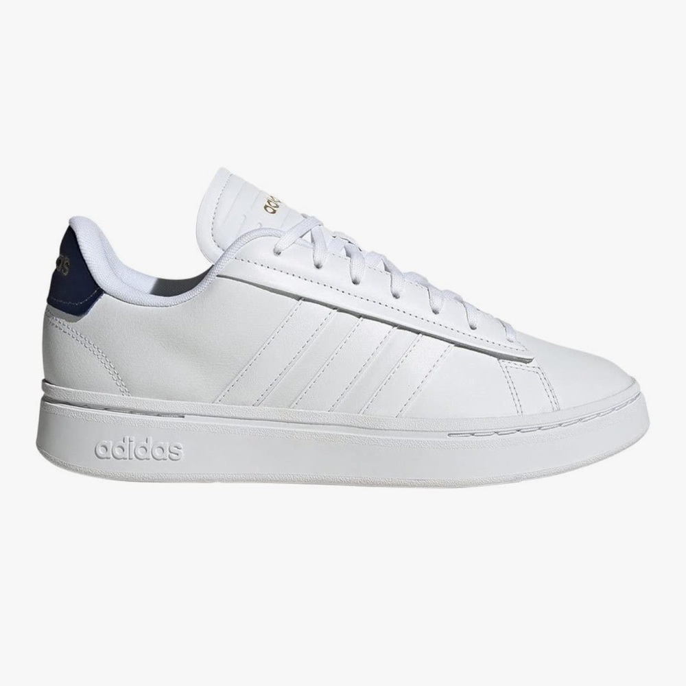 Adidas Men's Grand Court Alpha Trainers White and Navy Sneakers-Size 13